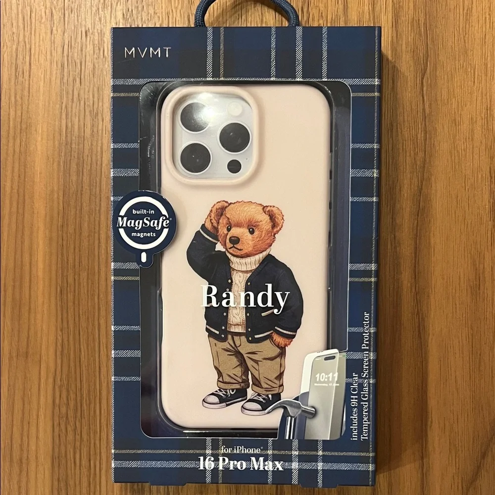 MVMT Beige Bear iPhone 16 Pro Max Case